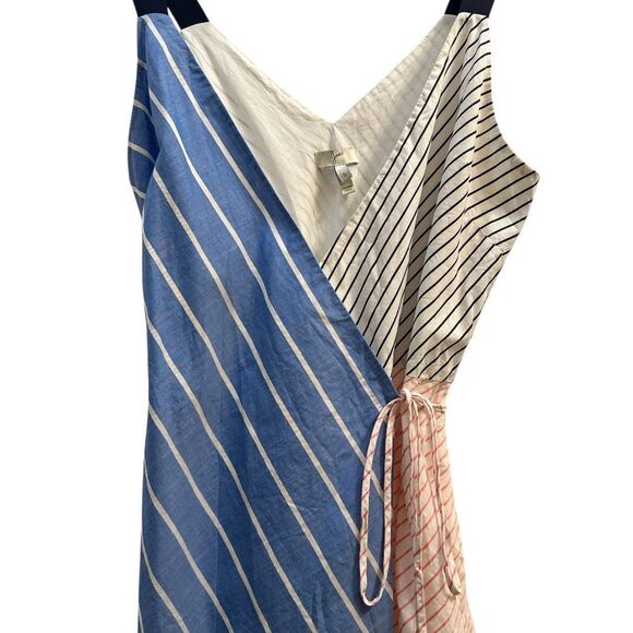 JOIE Editha Striped Wrap Dress - Picture 4 of 11